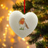 Heart Bobbin Robin Ceramic Bauble